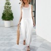 Custom Individualized Women's Sleeveless Drawstring Elastic Waist Pocket Jumpsuit