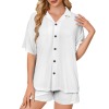 All-Over Print Women's V-neck Button Short Sleeve Pajama Sets