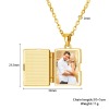 Envelope Photo Locket Necklace in Gold