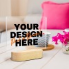 Custom Acrylic Photo Plaque with Wooden Base
