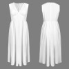 Custom Specialized Women's Deep V-Neck Sleeveless High Waist Maxi Dress
