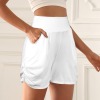 Custom Individualized Women's High Waist Pocket Pleated Shorts