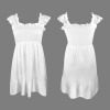 Custom Individualized Women's Sleeveless Square Neck Ruffle Backless Dress