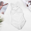 All-Over Print Women's Halter One-Piece Swimsuit