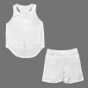 Custom Girls' Sport Back Cutout Tank Top & Shorts Set