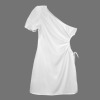 Custom Specialized Women's One Shoulder Cutout A-line Dress