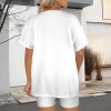 Custom Personalized Women's Casual Oversized T-Shirt & Biker Shorts Set