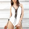 Custom Specialized Women's Chest&Sides Lace Up One Piece Swimsuit
