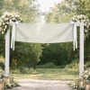 Cotton Linen Tapestry with Satin Ribbons 75x24inch|Ship From USA
