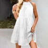 Custom Specialized Women's Halter Neck Sleeveless Casual Dress