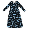 Long-Sleeved Pocketed Maxi Dress For Girls