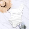 Custom Individualized Women's One-shoulder Ruffled Swimsuit