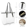 Leather Tote Bag-Small (Four-Sided Splice Printing)