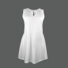 Custom Individualized Women's Ring Buckle Sleeveless Pocket Causal Dress