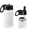 Custom Kids Water Bottle with Straw Lid (12 oz)