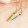 Music Code Bar Pendant Necklace