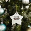 Custom Star Shaped Ceramic Ornament