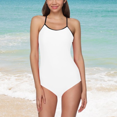 All-Over Print Women's Spaghetti Strap One-Piece Swimsuit