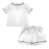 Custom Kid's Lapel Pocket Button Short Pajama Sets（placket designed separately）