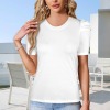 Custom Individualized Women's Round Neck Puff Sleeve T-Shirts