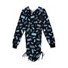 Long-Sleeved Hooded Drawstring Sweatshirt Dress