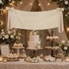 Cotton Linen Tapestry with Satin Ribbons 40x12inch|Ship From USA