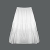 Custom Personalized Women's Elastic Waist Tiered Ruffle Hem Pocket Maxi Skirt