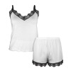 All-Over Print Women's Lace Cami Pajama Set
