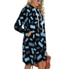 Women's Drawstring Hooded Pocket Dress