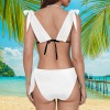 All-Over Print Women's Tie Shoulder Bikini Swimsuit