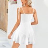 Custom Individualized Women's Tether Shoulder Straps Wide Leg Shorts Romper