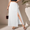 Custom Personalized Women's Split Thigh Maxi Skirt