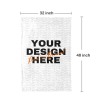 Custom Ultra-Soft Fleece Blanket(32"x48")