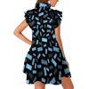 Lotus-Leaf Sleeve Dress