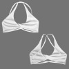 All Over Print Women's Twisted Back Cross Sports Bra Tops