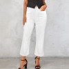Custom Personalized Women's High Waist Pocket Flared Cropped Pants