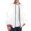 Custom Men's Striped Trim Bomber Jacket