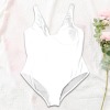 Custom Personalized Women's V-Neck One Piece Swimsuit