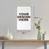 Custom Cotton and Linen Hanging Poster