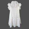 Custom Personalized Women's Ruffle Sleeve Pocket Casual Dress