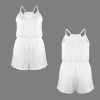 Custom Personalized Women's V-Neck Cami Elastic Waist Pocket Romper