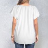Custom Specialized Women's V-Neck Drawstring Blouse Tops
