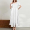 Custom Individualized Puff Sleeve Smocked Backless Flowy Tiered Maxi Dress