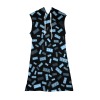 Drawstring Sleeveless Hooded Dress