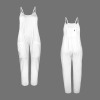 Custom Personalized Women's Spaghetti Strap Pocket Long Pants Jumpsuit