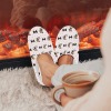Custom Men's Cotton Non-Slip Warm Slipper