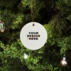 Custom Round Ceramic Ornament