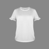 Custom Specialized Women's Round Neck Ruffle Puff Sleeve T-Shirts