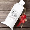 Custom Wine Bottle Bag with Drawstring