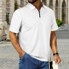 Men's Zipper Polo Shirt